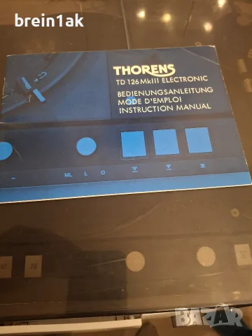 Грамофон THORENS TD 126, снимка 11 - Грамофони - 56340719