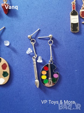 Метални обеци, снимка 6 - Обеци - 34600615