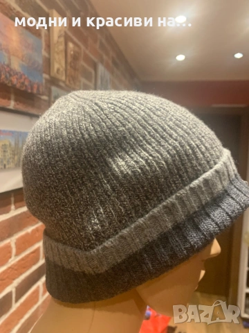 Мъжки каскет вълна и кашмир и мъжка шапка фина вълна Hugo Boss, снимка 10 - Шапки - 53179113