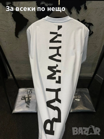 Balmain Мъжка Бяла Тениска👕Мъжка Блуза С Къс Ръкав В Бял Цвят Белмейн Код MensPoint11