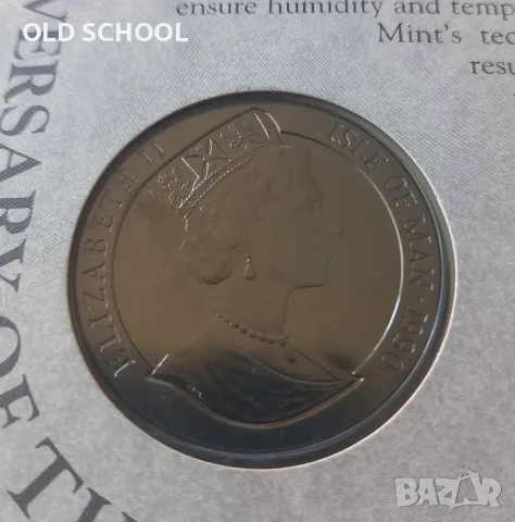Крона(краун) 1990 остров Ман,150г.penny black., снимка 2 - Нумизматика и бонистика - 55922532