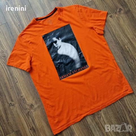 Страхотна мъжка тениска ARMANI , лека  забележка ,  размер XL , снимка 2 - Тениски - 40353673