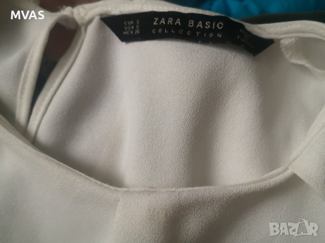 Нова Zara дамска лятна бяла официална блуза S размер, снимка 3 - Корсети, бюстиета, топове - 41343208