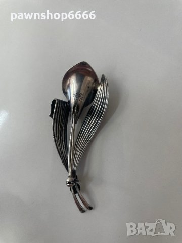 Niels Erik From, сребърна брошка, Дания, /925/, снимка 7 - Други ценни предмети - 41722397