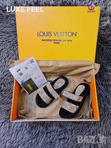 Louis VUITTON 🤍Дамски Чехли 36-41, снимка 3 - Чехли - 55781761