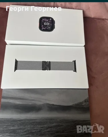ЧИСТО НОВ Apple Watch Ultra 3 (Black) с Milanese Loop