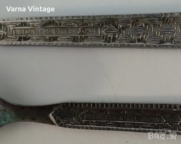 12 прибори за хранене лъжици вилица. Япония. марк., снимка 2 - Прибори за хранене, готвене и сервиране - 49256333