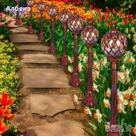 Градински Фенер Madlen със стойка, Е27, IP44, снимка 2 - Градински мебели, декорация  - 53479956