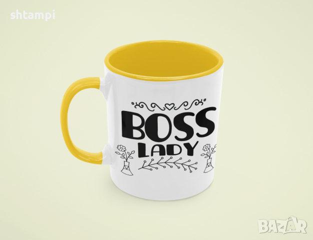 Чаша Boss Lady Любов,Подарък,Рожден Ден,Изненада,Мама,Майка,Обич,Празник,, снимка 5 - Чаши - 36342370