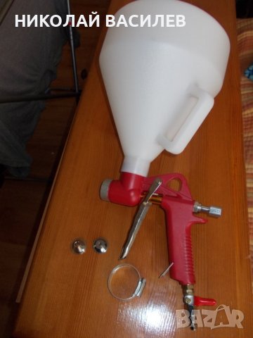 Пистолет за мазилка   и  боядисване  /  шприц / хоросан  и  др . с  3 дюзи / Питай наличен ли  е   ., снимка 18 - Други инструменти - 44421980
