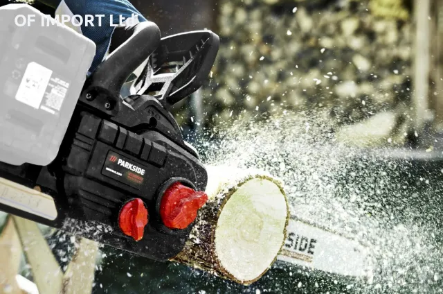 Акумулаторен Безчетков Верижен Трион Резачка PARKSIDE Performance PPKSA 40-Li A1, снимка 3 - Градинска техника - 49434574