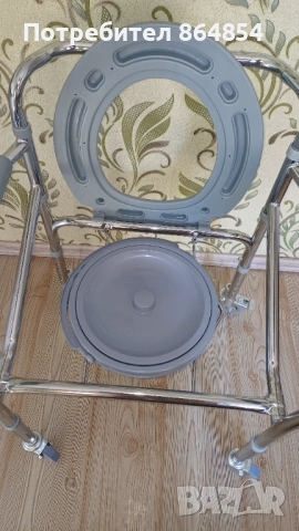 Тоалетен инвалиден стол, снимка 3 - Тоалетни столове - 53707724