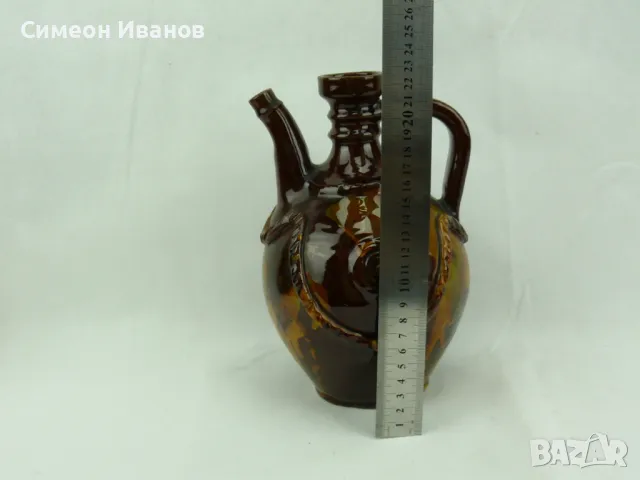 Стара керамична стомна бардуче #2349, снимка 5 - Антикварни и старинни предмети - 47996584