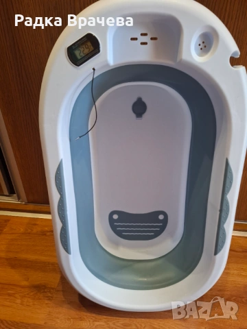 Сгъваема вана с дигитален термометър , снимка 2 - За банята - 53782443