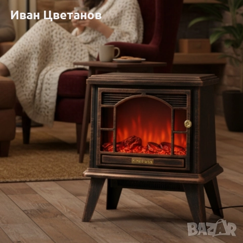 Ретро камина с ефект на пламък – уют и атмосфера навсякъде