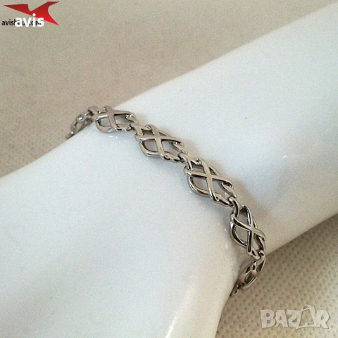 Гривна с платинено покритие 231091, снимка 4 - Гривни - 53249325