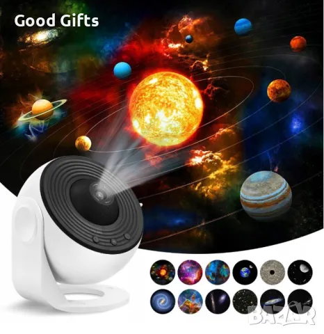 Звезден прожектор Galaxy с 12 режима на проекция, снимка 2 - Други - 50210026