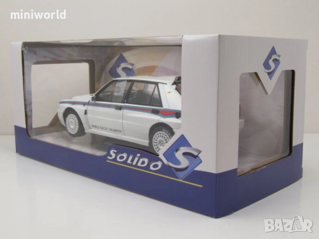 Lancia Delta HF Integrale Evo 1 Martini 6 1992 - мащаб 1:18 на Solido моделът е нов в кутия, снимка 10 - Колекции - 52153136