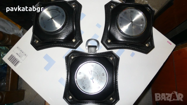 Часовник и барометър термометър, снимка 5 - Антикварни и старинни предмети - 53098670