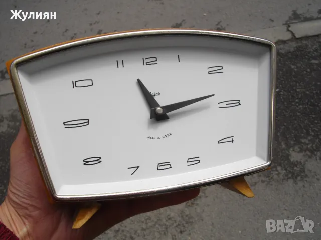 КОЛЕКЦИОНЕРСКИ НАСТОЛЕН КАМИНЕН СЕДМИЧЕН ЧАСОВНИК МАЯК , снимка 7 - Антикварни и старинни предмети - 50441561