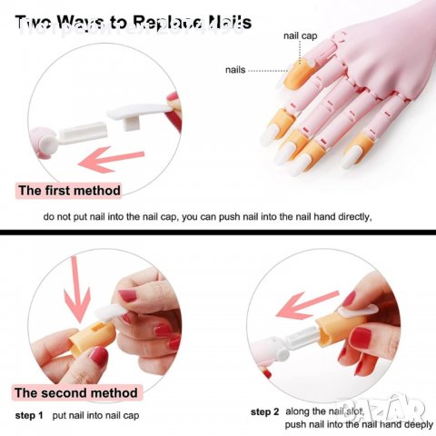 3169 Нокти за упражнения - 100 броя, снимка 6 - Продукти за маникюр - 35789982