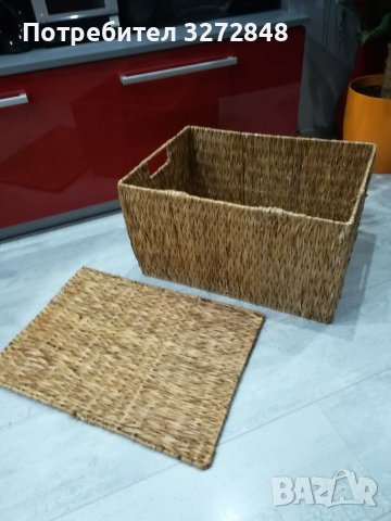 Плетен сандък( панер) 50/37/29см, снимка 4 - Други стоки за дома - 38946488