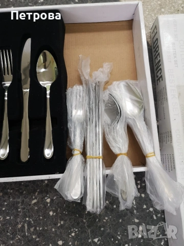 комплект прибори за хранене , снимка 6 - Прибори за хранене, готвене и сервиране - 53506877
