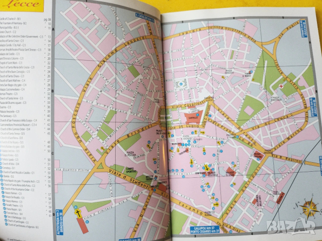 Лече - красивия бароков град на Италия, пътеводител на англ език: Lecce -civilization, art and histo, снимка 2 - Енциклопедии, справочници - 53392297