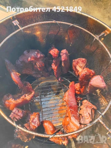Многофункционална пушилня/грил на въглища, снимка 2 - Други стоки за дома - 51175255
