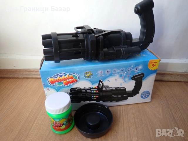 Нов Автоматичен пистолет за балончета Машина за сапунени мехурчета деца играчка