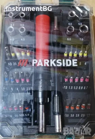 Комплект битове и вложки Parkside - 40 части