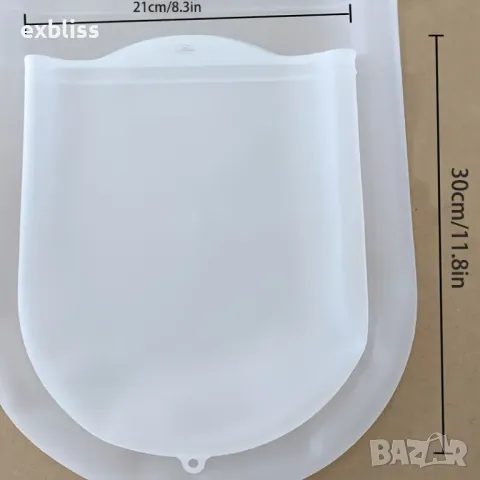 Силиконова торба за месене на тесто за многократна употреба, снимка 7 - Аксесоари за кухня - 49224095