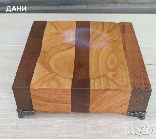 Пепелник от орех и череша , снимка 2 - Други стоки за дома - 50381335