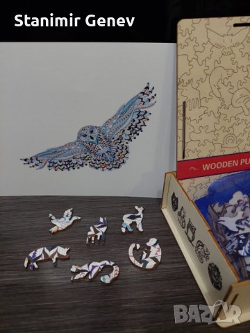 Дървени пъзели с различни животни и спортисти, снимка 8 - Пъзели - 39302414