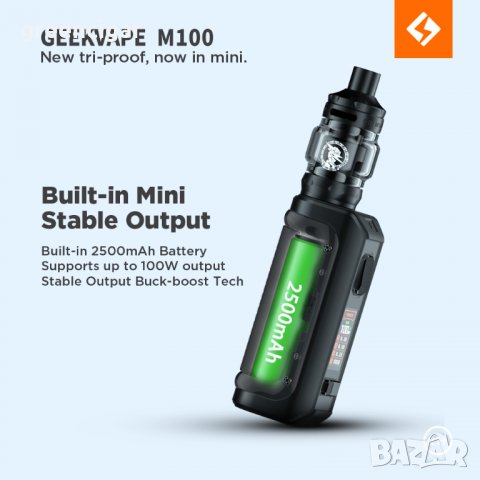 GeekVape Aegis Mini 2 M100 Kit, снимка 3 - Вейп без пълнители - 33885560