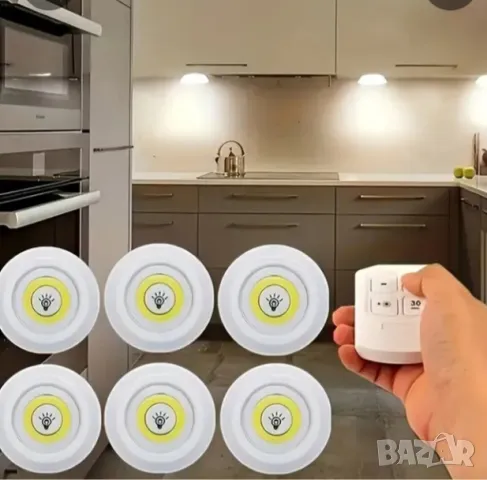 5 led COB лампи + Дистанционно -НОВИ , снимка 2 - Лед осветление - 48832597