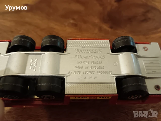 Метална пожарна Matchbox, снимка 6 - Коли, камиони, мотори, писти - 51309377