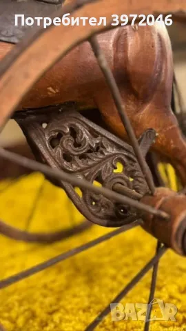 Антикварно конче велосипед от 19 век , снимка 9 - Антикварни и старинни предмети - 49694129