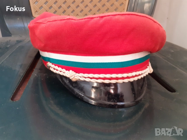 Стара студентска, ученическа фуражка, шапка етикет - Соц., снимка 3 - Антикварни и старинни предмети - 53270827