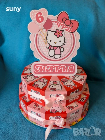 Картонена торта Лабубу, снимка 7 - Други - 50953314