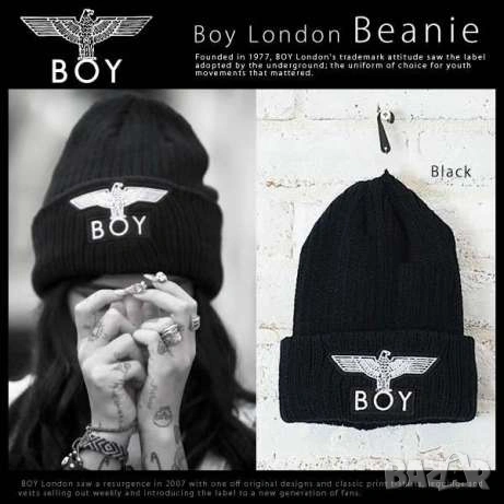 Шапка BOY LONDON зимна дебела, едра плетка, Original beanie