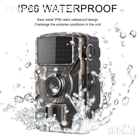 128GB 2024г. FULL HD 1080P Водоустойчива Ловна Камера Вграден Монитор Фото Капан PIR Сензор Движение, снимка 6 - HD камери - 41264947