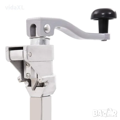 vidaXL Отварачка за консерви, сребриста, 70 см, алуминий и инокс, снимка 6 - Прибори за хранене, готвене и сервиране - 56147598