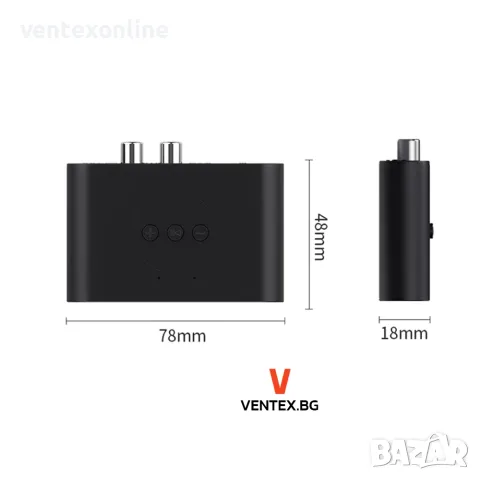 Bluetooth адаптер за усилвател, ресивър за безжично слушане на музика, снимка 9 - Ресийвъри, усилватели, смесителни пултове - 55739540