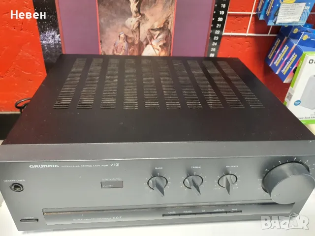 Усилвател GRUNDIG V-101, снимка 2 - Ресийвъри, усилватели, смесителни пултове - 48213342
