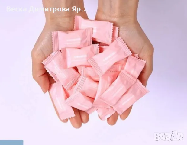 Кърпи за почистване на лице и ръце с форма на маршмелоу HZS511, снимка 3 - Козметика за лице - 47683157