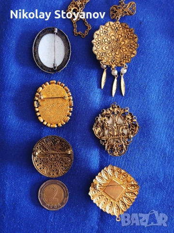 Стари брошки (Сет3), снимка 2 - Антикварни и старинни предмети - 51589672