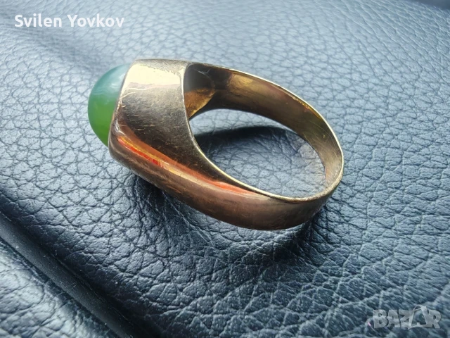 Продавам ръчно изработен български златен пръстен , снимка 2 - Пръстени - 51270215