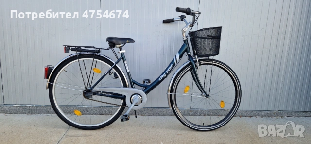 Дамски велосипедCITY STAR колело с кошница 28"