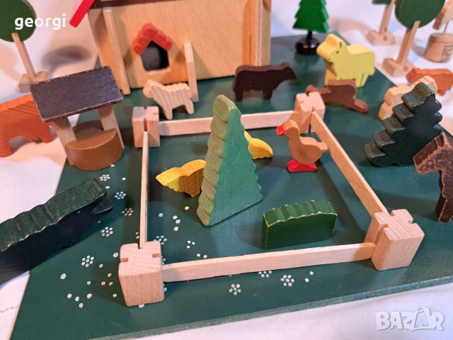 ретро немска игра Vero с дървени фигурки 33/2, снимка 6 - Фигурки - 53396124